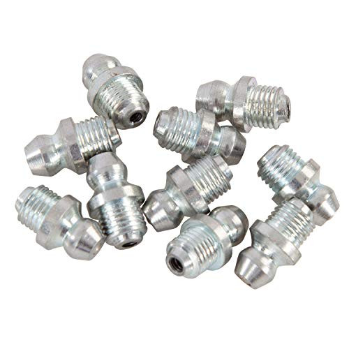 OEMTOOLS 25795 1/4 Inch Straight Drive Grease Fittings, 10-Pack