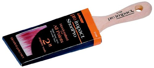 Linzer 0200 Pro Impact 2168 Sash Paint Brush, 2 in Width, Angular Chiseled Polyester, 2"