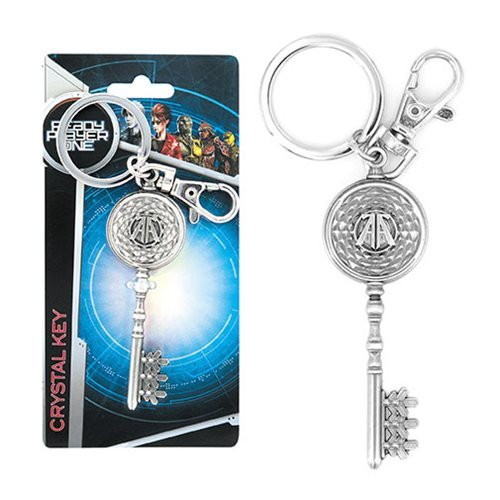 Warner Bros Monogram Ready Player One Crystal Key Pewter Key Chain