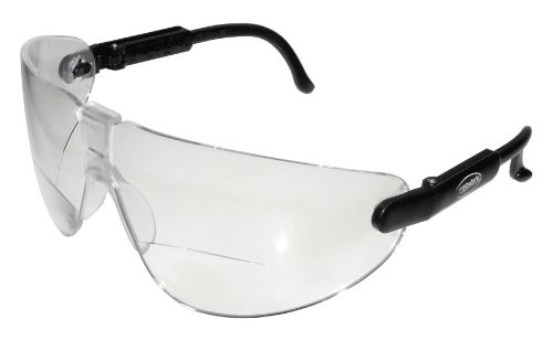 3M Lexa Reader Protective Eyewear, 13355-00000-20 Clr Anti-Fog Lens, Blk Temple, Medium, +2.5 Diopt  (Pack of 1)