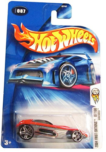 Hot Wheels 2004 First Editions Shredded 87/100 RED 087 1:64 Scale