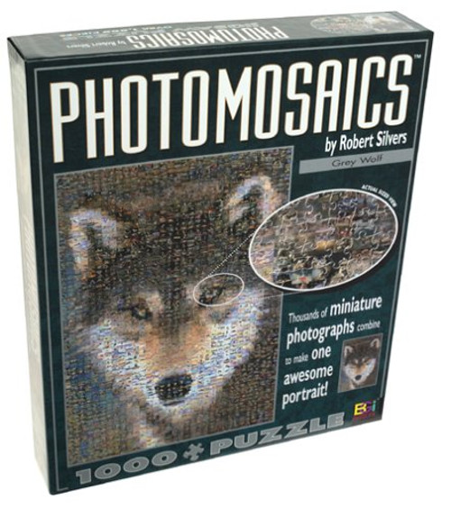 Photomosaics: Grey Wolf by Robert Silvers 1000 piece Jigsaw Puzzle Photomosaics: Grey Wolf by Robert Silvers 1000 piece Jigsaw Puzzle
