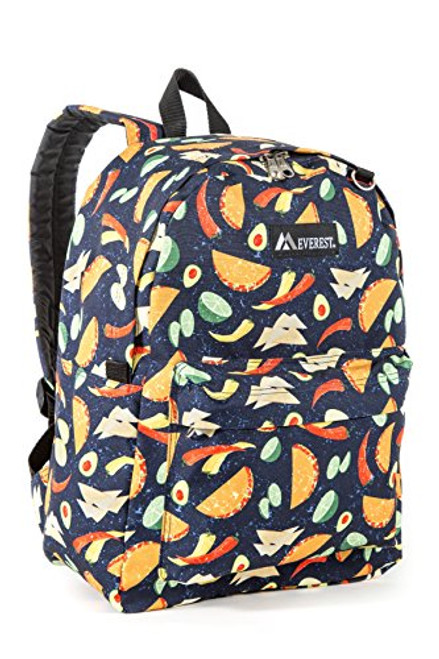 Everest Classic Pattern Backpack, Tacos One Size