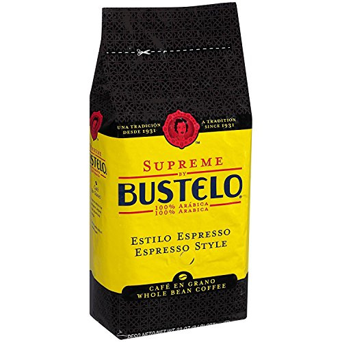 Supreme by Bustelo Whole Bean Espresso Coffee, 32-Ounce Bag (2 Pounds)