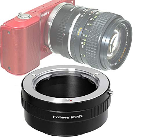 Fotasy MD Lens to Sony E-Mount Adapter, Compatible with Minolta MD Lens & Sony E-Mount Camera NEX-5T NEX-6 NEX-7 a3000 a3500 a5000 a5100 a6000 a6100 a6300 a6400 a6500