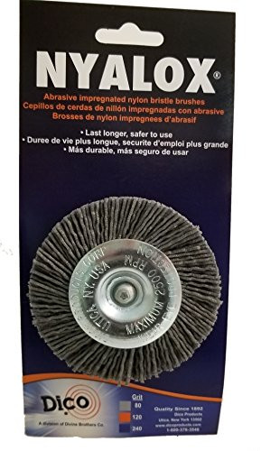 Dico 541-771-3 Nyalox Wheel Brush 3-Inch Grey 80 Grit