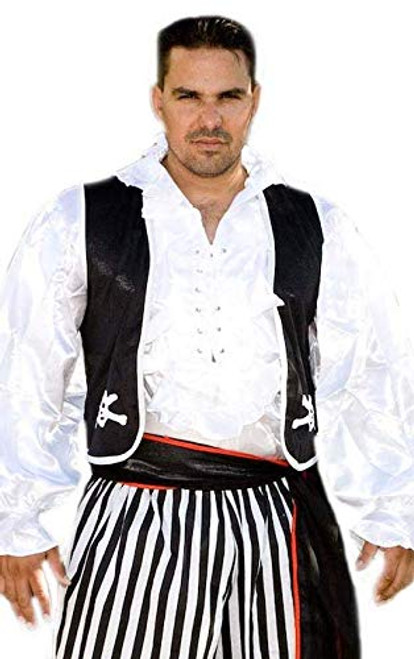 Rubie's Costume Co Pirate Vest - Black Costume, One Size