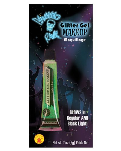 Rubie's Costume Co. 19457 BLK Lite Makeup Glitter- Green Costume, One Size, Multicolor
