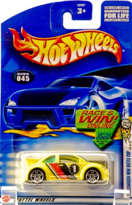 Hot Wheels 2002-045 First Editions Volkswagen New Beetle Cup 1:64 Scale Hot Wheels 2002-045 First Editions Volkswagen New Beetle Cup 1:64 Scale