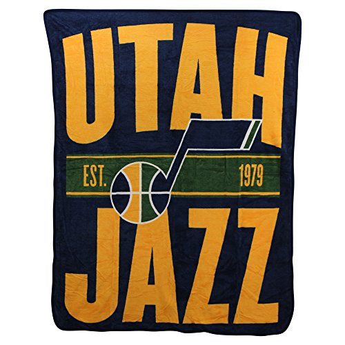 The Northwest Company NBA Utah Jazz Micro Raschel Throw, One Size, Multicolor