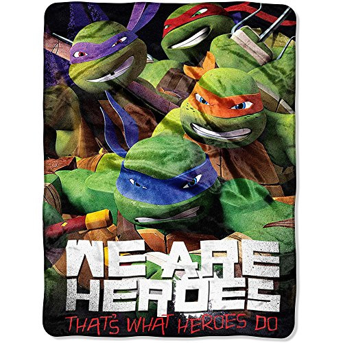 Teenage Mutant Ninja Turtles TMNT Micro Raschel Throw Blanket Bedding