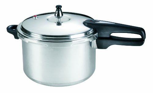 Mirro 92180A Polished Aluminum  10-PSI Pressure Cooker Cookware, 8-Quart, Silver