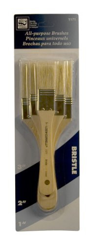 Loew-Cornell 1171 Brush Set, Bristle, 3-Pack