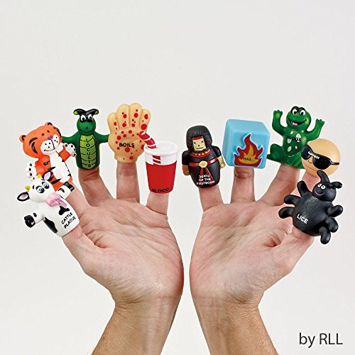 Merry and Light Passover Ten Plague Finger Puppets 9 Vinyl Merry and Light Passover Ten Plague Finger Puppets 9 Vinyl