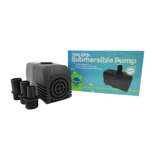 Viagrow Hydroponic,Fountain,Pond Aquarium 396 GPH Submersible Water Pump