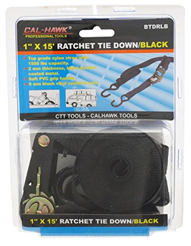 Cal Hawk Tools BTDRLB Ratchet Tie Down