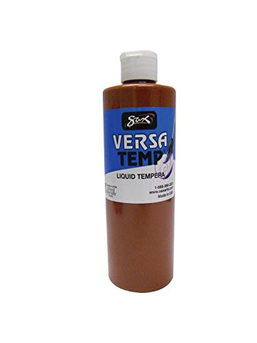 Sax Versatemp Heavy-Bodied Tempera Paint, Brown, 1 Pint