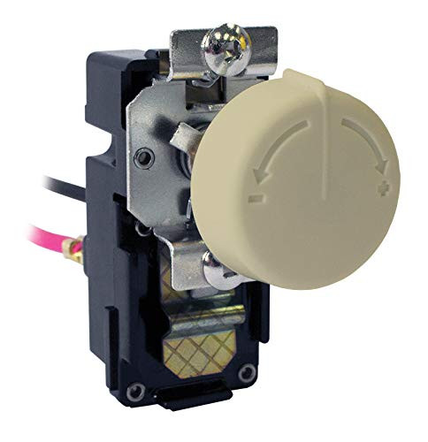 KING TKIT-1A Single Pole Built In Thermostat Kit, Almond