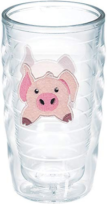 Tervis 1133500 Front & Back Pig Insulated Tumbler with Emblem, 10oz Wavy, Clear Tervis 1133500 Front & Back Pig Insulated Tumbler with Emblem, 10oz Wavy, Clear