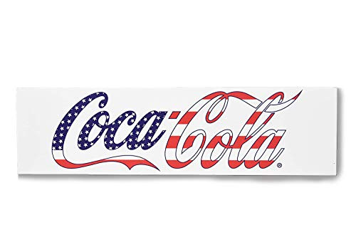 youngs Inc Wood Red White Blue Coca Cola Sign, Multi