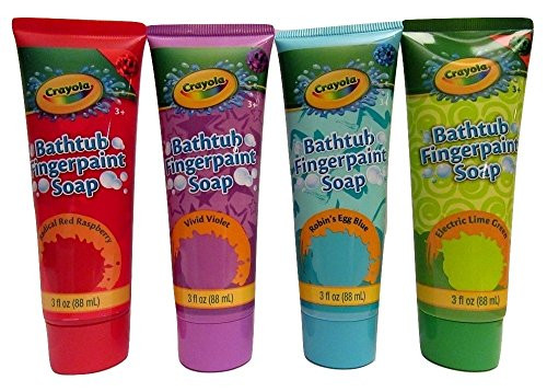 Childrens Crayola Bathtub Fingerpaint Soap Assorted Colors - (4) 3 Fl Oz Tubes Childrens Crayola Bathtub Fingerpaint Soap Assorted Colors - (4) 3 Fl Oz Tubes