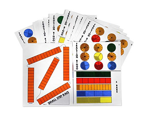 American Educational Fraction Bars Activity Mats, Grades 1-2