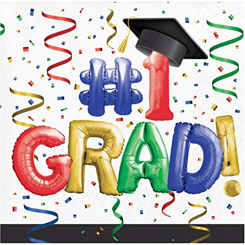 #1 Grad Beverage Napkins, 48 ct