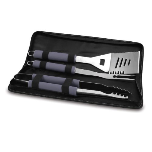 NFL Oakland Raiders Metro 3-Piece BBQ Tool Set in Carry Case NFL Oakland Raiders Metro 3-Piece BBQ Tool Set in Carry Case