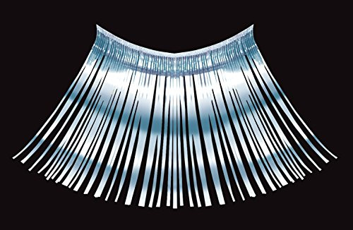 Loftus International Loftus Extra Long Flashy Tinsel 2pc Eyelashes, Silver, One Size Novelty Item