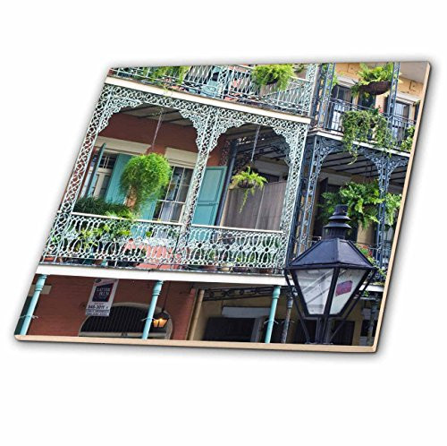 3dRose Louisiana, New Orleans, French Quarter - Us19 Rti0002 - Rob Tilley - Ceramic Tile, 4-Inch (ct_90472_1)