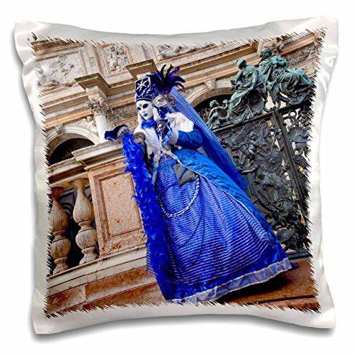 3dRose pc_82081_1 Italy, Venice, Carnival Festival Costumes-EU16 BJA0791-Jaynes Gallery-Pillow Case, 16 by 16"