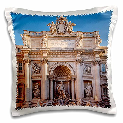 3dRose Giuseppe Paninis Trevi Fountain, Rome, Lazio, Italy.-Pillow Case, 16 by 16" (pc_205775_1) 3dRose Giuseppe Paninis Trevi Fountain, Rome, Lazio, Italy.-Pillow Case, 16 by 16" (pc_205775_1)