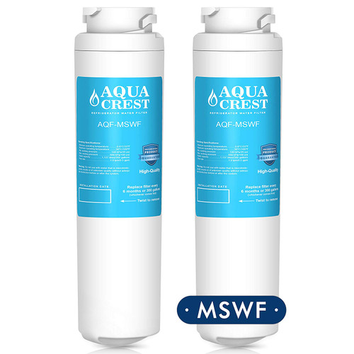 AQUACREST MSWF Replacement for GE MSWF, 101820A Refrigerator Water Filter (Pack of 2)