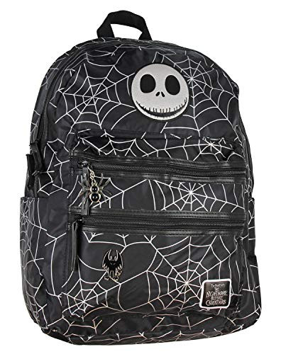 Nightmare Before Christmas Spider Web Travel School Laptop Backpack