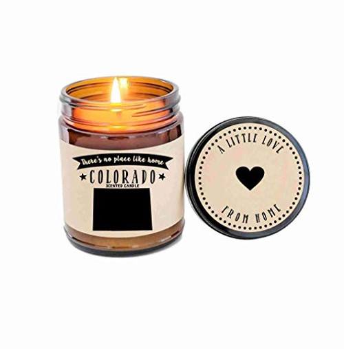 Colorado Scented Candle State Candle Homesick Gift No Place Like Home Thinking of You Holiday Gift