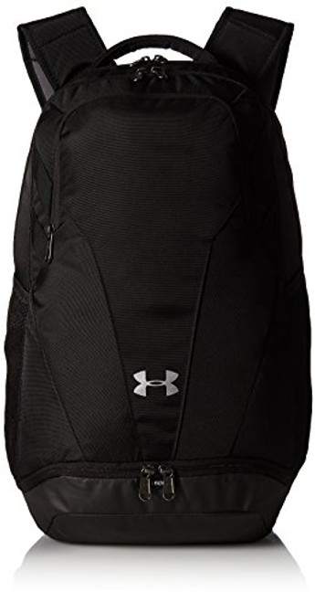 Under Armour Team Hustle 3.0 Backpack, Black (001)/Silver, One Size Fits All