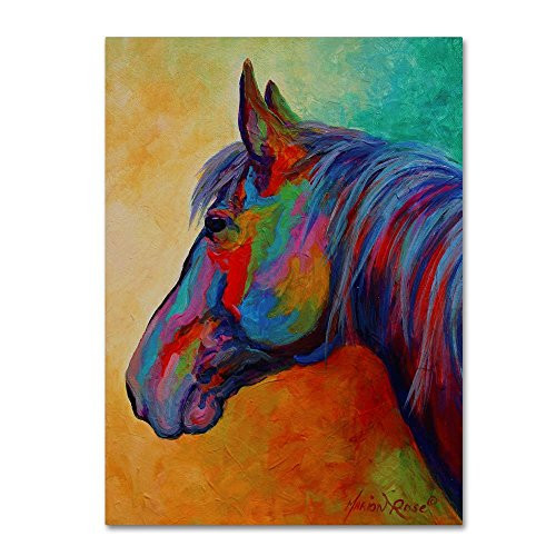 Casino Bay Horse 1 by Marion Rose, 18x24-Inch Canvas Wall Art