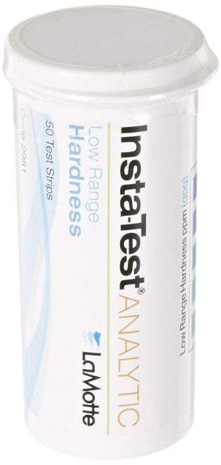 LaMotte Insta-Test 2981 Hardness Single Factor Test Strip, 0-180ppm Range (Vial of 50 Strips)