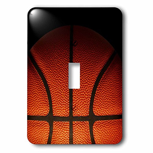 3dRose lsp_219113_1 Cool Basketball Texture in partial Shadow Single Toggle Switch