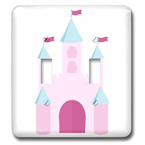 3dRose lsp_242321_2 Princess Castle Purple and Blue - Double Toggle Switch 3dRose lsp_242321_2 Princess Castle Purple and Blue - Double Toggle Switch