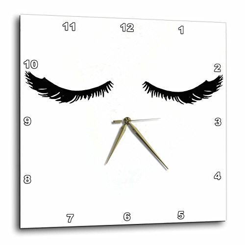 3dRose DPP_274203_1 Wall Clock, 10 x 10, Black