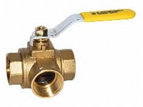 Legend Valve 101-442 3/8' T-2100 Full Port 3-Way IPS Ball Valve