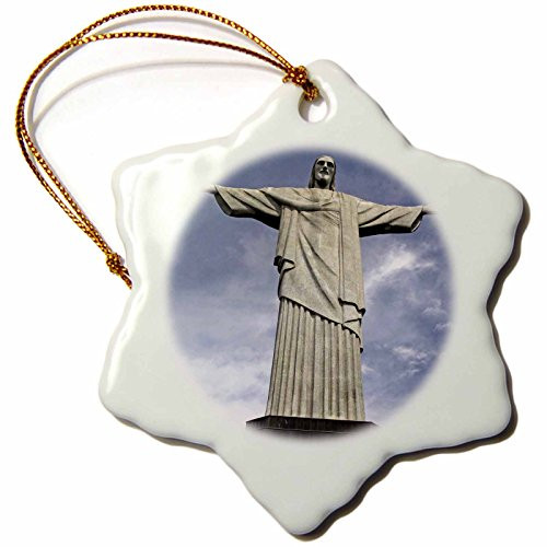 3dRose orn_85743_1 Brazil, Rio de Janeiro. Christ The Redeemer, Corcovado SA04 KWI0024 Kymri Wilt Snowflake Porcelain Ornament, 3-Inch 3dRose orn_85743_1 Brazil, Rio de Janeiro. Christ The Redeemer, Corcovado SA04 KWI0024 Kymri Wilt Snowflake Porcelain Ornament, 3-Inch