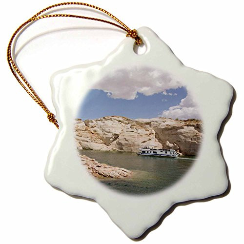 3dRose orn_87871_1 Lake Powell Page Arizona Douglas Peebles Snowflake Decorative Hanging Ornament, Porcelain, 3-Inch 3dRose orn_87871_1 Lake Powell Page Arizona Douglas Peebles Snowflake Decorative Hanging Ornament, Porcelain, 3-Inch