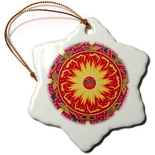 3dRose ORN_92755_1 Folk and Huichol Art, Santa Fe, New Mexico US32 JMR1119 Julien McRoberts Snowflake Ornament, Porcelain, 3-Inch 3dRose ORN_92755_1 Folk and Huichol Art, Santa Fe, New Mexico US32 JMR1119 Julien McRoberts Snowflake Ornament, Porcelain, 3-Inch