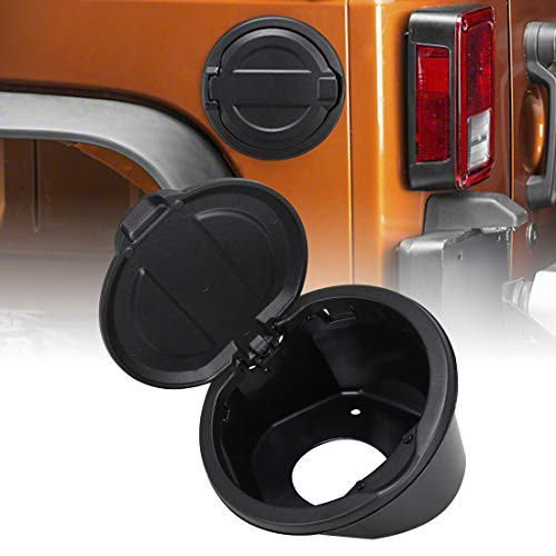 Gas Tank Cap Fuel Filler Door Cover for 2018 Jeep Wrangler JL Unlimited 2/4 Door