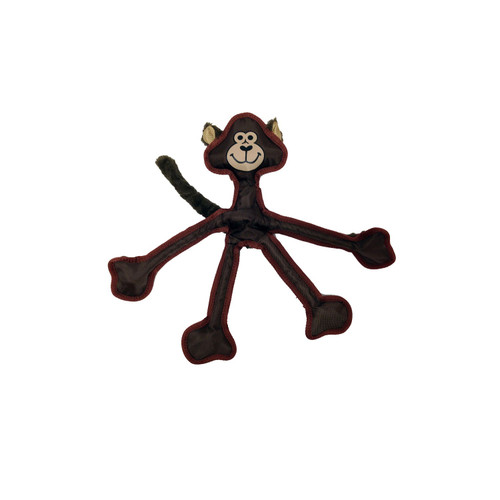 Multipet 43323-1 Skele-Ropes Animals Toy, Monkey, 15', Brown