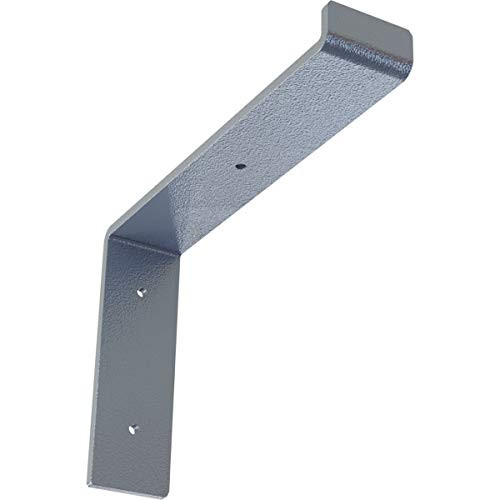 Ekena Millwork BKTM02X10X07TSHLB Steel Bracket, 2"W x 10"D x 7 1/4"H, Hammered Light Blue