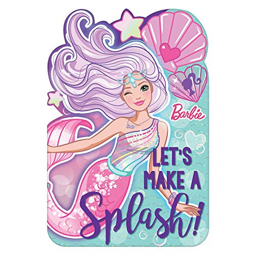 Barbie Mermaid Postcard Invitations 8 Count