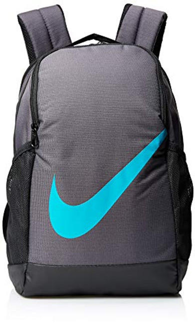Nike Youth Brasilia Backpack - Fall'19, Thunder Grey/Black/Teal Nebula, Misc